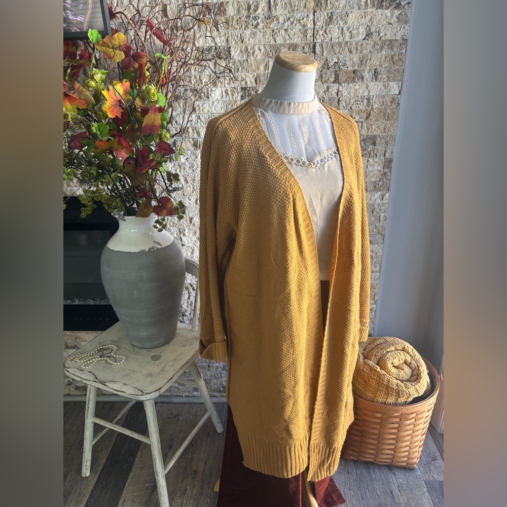 Perfect Autumn Gold Cardigan